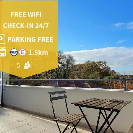 Appartement Calme Et Cosy - Paris Disney, Balcon, Parking Emerainville Exterior photo