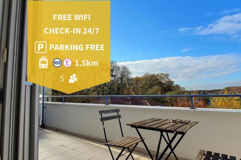 Apartment Calme Et Cosy - Paris Disney, Balcon, Parking